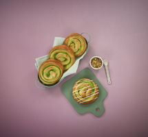 6841290 Hvetesnurr pistasjsmak 180g rosa bakgrunn k hig_2