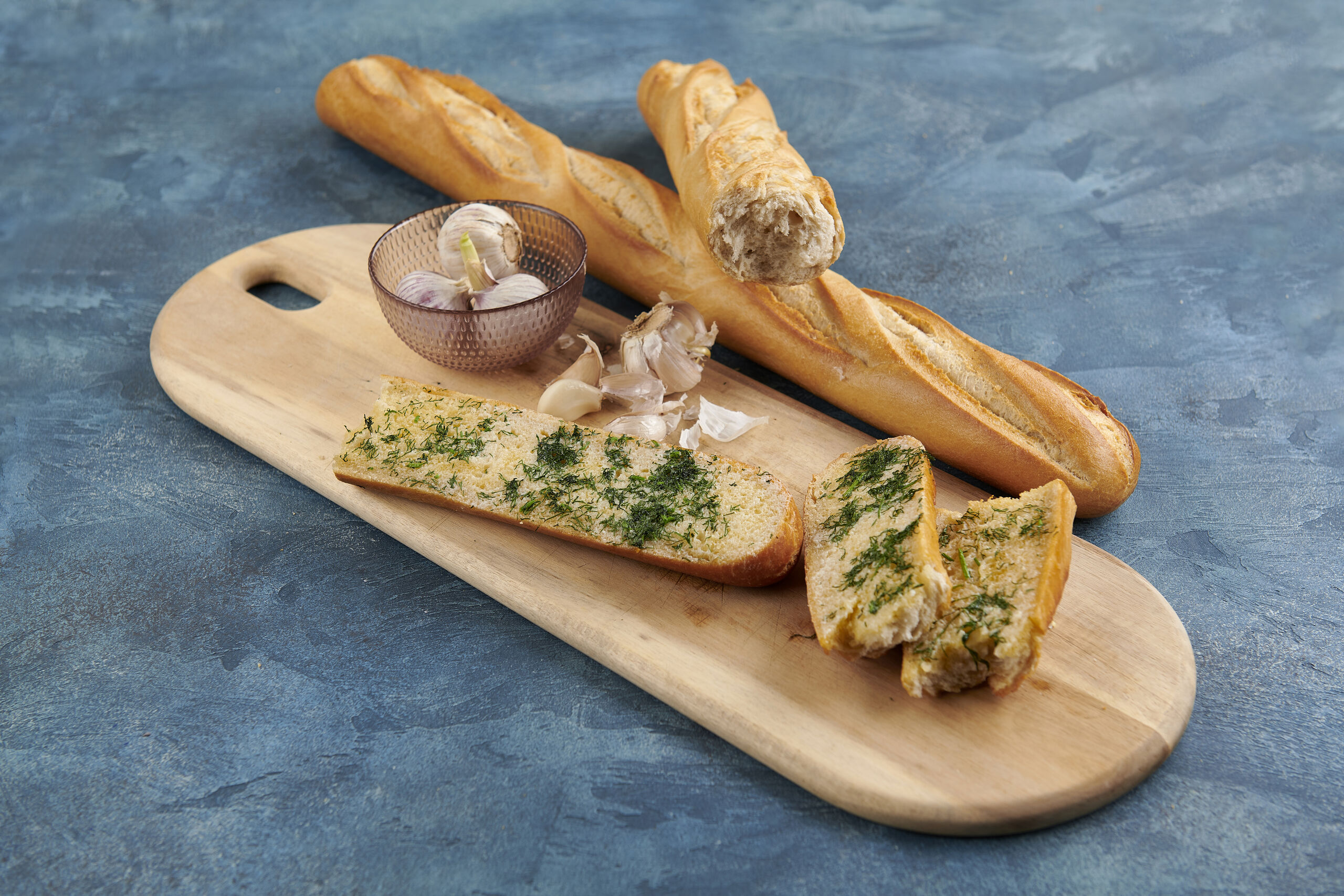 5512173 Baguette fin 400g hvitløk bredde