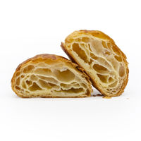 227289 Schulstad Almond Danish Doughnut Pastry Baked & Cut in Half