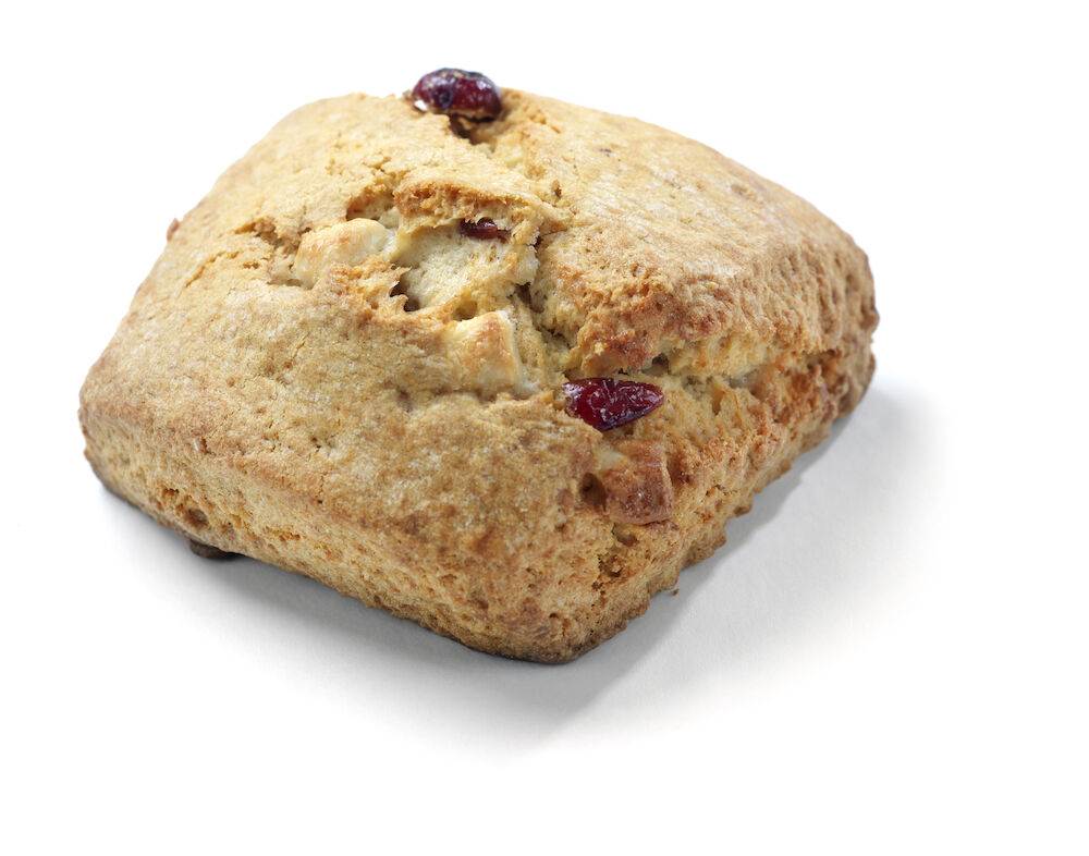 2716629 Scones tranebær- hvitsjokolade 100g