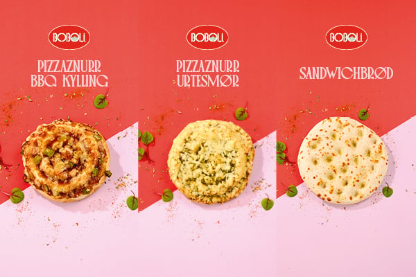 Boboli nyheter høsten 2026 inkluderer pizzasnurrer og et sandwichbrød